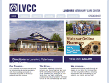 Tablet Screenshot of lunsfordvet.com